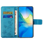 Läderfodral för Xiaomi Redmi Note 12 4G med tryck, magnetisk hållare, fällbart stativ, plånboksfodral