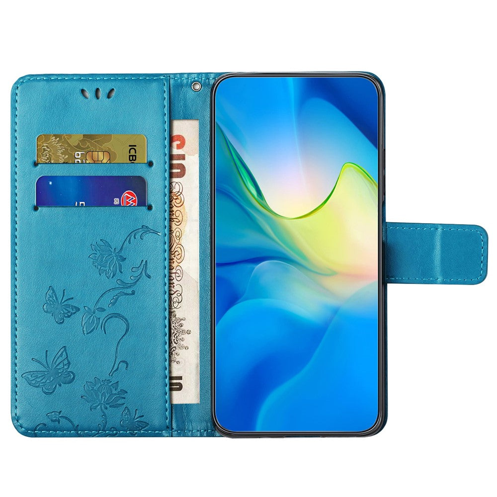 Läderfodral för Xiaomi Redmi Note 12 4G med tryck, magnetisk hållare, fällbart stativ, plånboksfodral