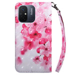 For Xiaomi Redmi 11A 4G / 12C 4G PU Leather Anti-drop Cover 3D Pattern Printing Stand Wallet Phone Case