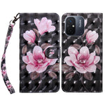 For Xiaomi Redmi 11A 4G / 12C 4G PU Leather Anti-drop Cover 3D Pattern Printing Stand Wallet Phone Case
