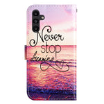 For Samsung Galaxy A34 5G Wallet Phone Case PU Leather Pattern Printing Stand Flip Cover