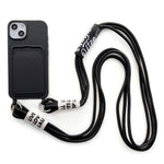 For iPhone 14 Soft Liquid Silicone Phone Case Card Slot Slim Protective Back Cover with Lanyard Strap