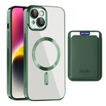 Til iPhone 14 Plus TPU + PC Mobilcover Ridsefast Magnetisk Cover med Kortlomme