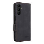 Til Samsung Galaxy A24 4G (162.1 x 77.6 x 8.3mm) Mobiltelefoncover med metalpynt i PU-læder, stander og pung