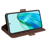 Til Honor X9a 5G Mobiltelefon Cover Stativ Pung Kalvelæder Tekstur PU-Læder Telefon Etui