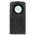 For Honor X9a 5G Card Holder Phone Case Crazy Horse Texture PU Leather Vertical Flip Cover