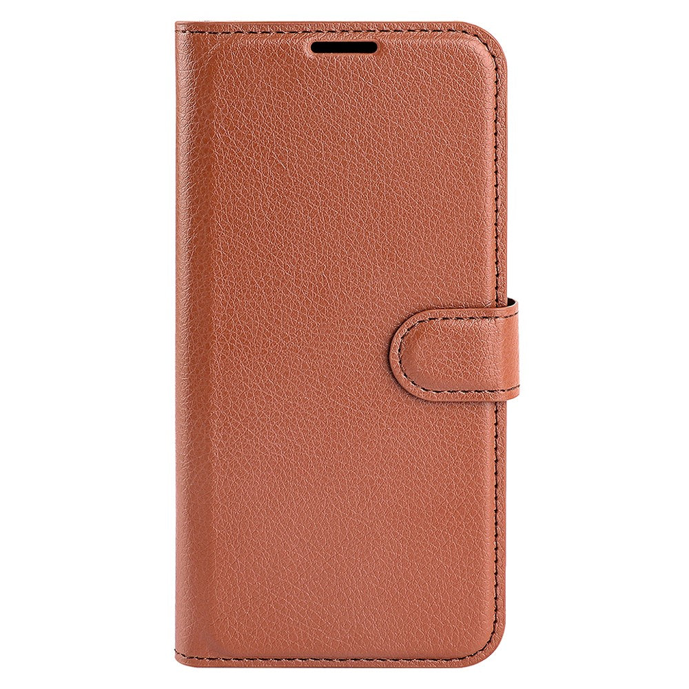 For Honor X9a 5G Leather Phone Case Stand Wallet Litchi Texture Full Protection Phone Cover