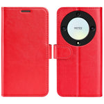 Stand Wallet Telefoncover til Honor X9a 5G Crazy Horse Tekstur Anti-fald Læder Telefoncover