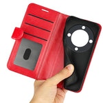 Stand Wallet Telefoncover til Honor X9a 5G Crazy Horse Tekstur Anti-fald Læder Telefoncover