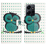 For Xiaomi Redmi Note 12 4G Phone Stand Case PU Leather Pattern Printing Wallet Cover