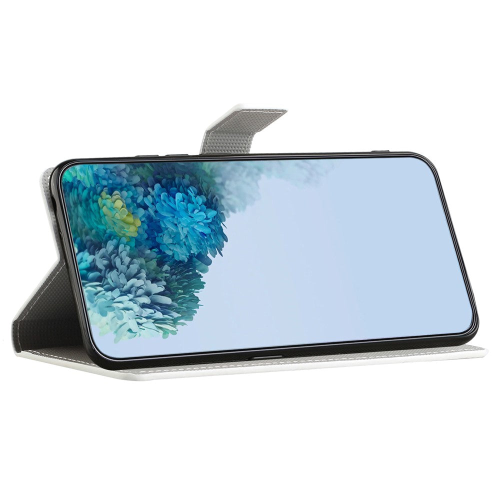 For Xiaomi Redmi Note 12 4G Phone Stand Case PU Leather Pattern Printing Wallet Cover
