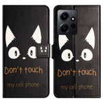 For Xiaomi Redmi Note 12 4G Phone Stand Case PU Leather Pattern Printing Wallet Cover