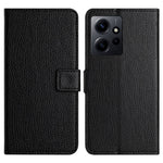 For Xiaomi Redmi Note 12 4G Phone Cover Litchi Texture Phone Wallet Book Stand Phone Case