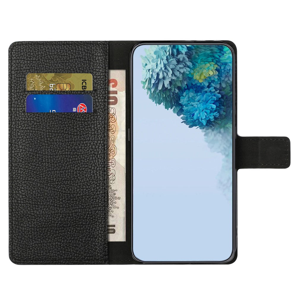 For Xiaomi Redmi Note 12 4G Phone Cover Litchi Texture Phone Wallet Book Stand Phone Case