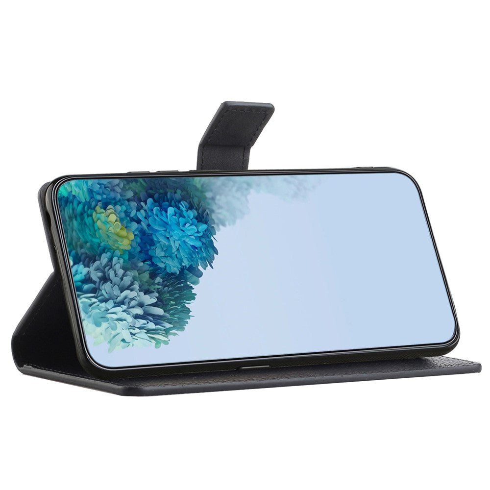 For Xiaomi Redmi Note 12 4G Phone Cover Litchi Texture Phone Wallet Book Stand Phone Case