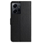 For Xiaomi Redmi Note 12 4G Phone Cover Litchi Texture Phone Wallet Book Stand Phone Case