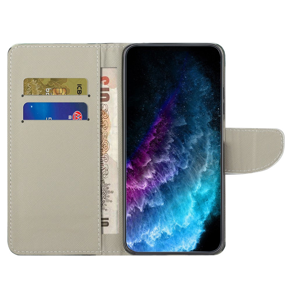For Xiaomi Redmi Note 12 4G Stand Phone Leather Case Wallet Pattern Printing Phone Cover