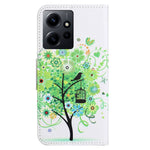 For Xiaomi Redmi Note 12 4G Stand Phone Leather Case Wallet Pattern Printing Phone Cover
