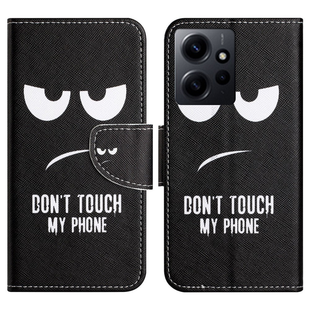 For Xiaomi Redmi Note 12 4G Stand Phone Leather Case Wallet Pattern Printing Phone Cover