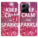 For Xiaomi Redmi Note 12 4G Stand Phone Leather Case Wallet Pattern Printing Phone Cover