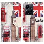 For Xiaomi Redmi Note 12 4G Stand Phone Leather Case Wallet Pattern Printing Phone Cover