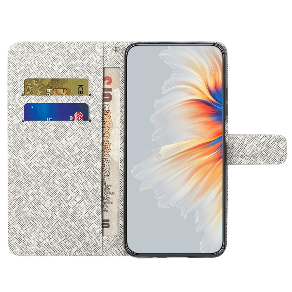For Xiaomi Redmi Note 12 4G PU Leather Wallet Phone Case 3D Pattern Printing Phone Stand Cover
