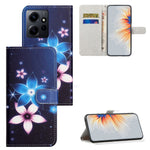 For Xiaomi Redmi Note 12 4G PU Leather Wallet Phone Case 3D Pattern Printing Phone Stand Cover