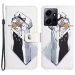 For Xiaomi Redmi Note 12 4G PU Leather Wallet Phone Case 3D Pattern Printing Phone Stand Cover