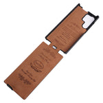 Vertical Flip Cover for Samsung Galaxy S23 Ultra , PC+PU Leather Crazy Horse Texture Phone Shell Case
