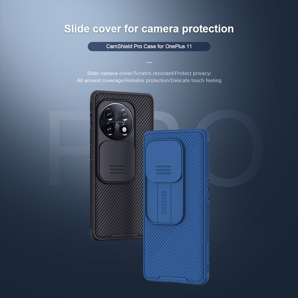 NILLKIN CamShield Pro för OnePlus 11 5G PC+TPU mobilskal Kameraskydd mobilskal