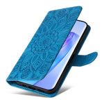 For Honor X40 5G / X9a 5G / Magic5 Lite 5G Leather Phone Case Sunflower Imprinted Stand Wallet Cover with Hand Strap