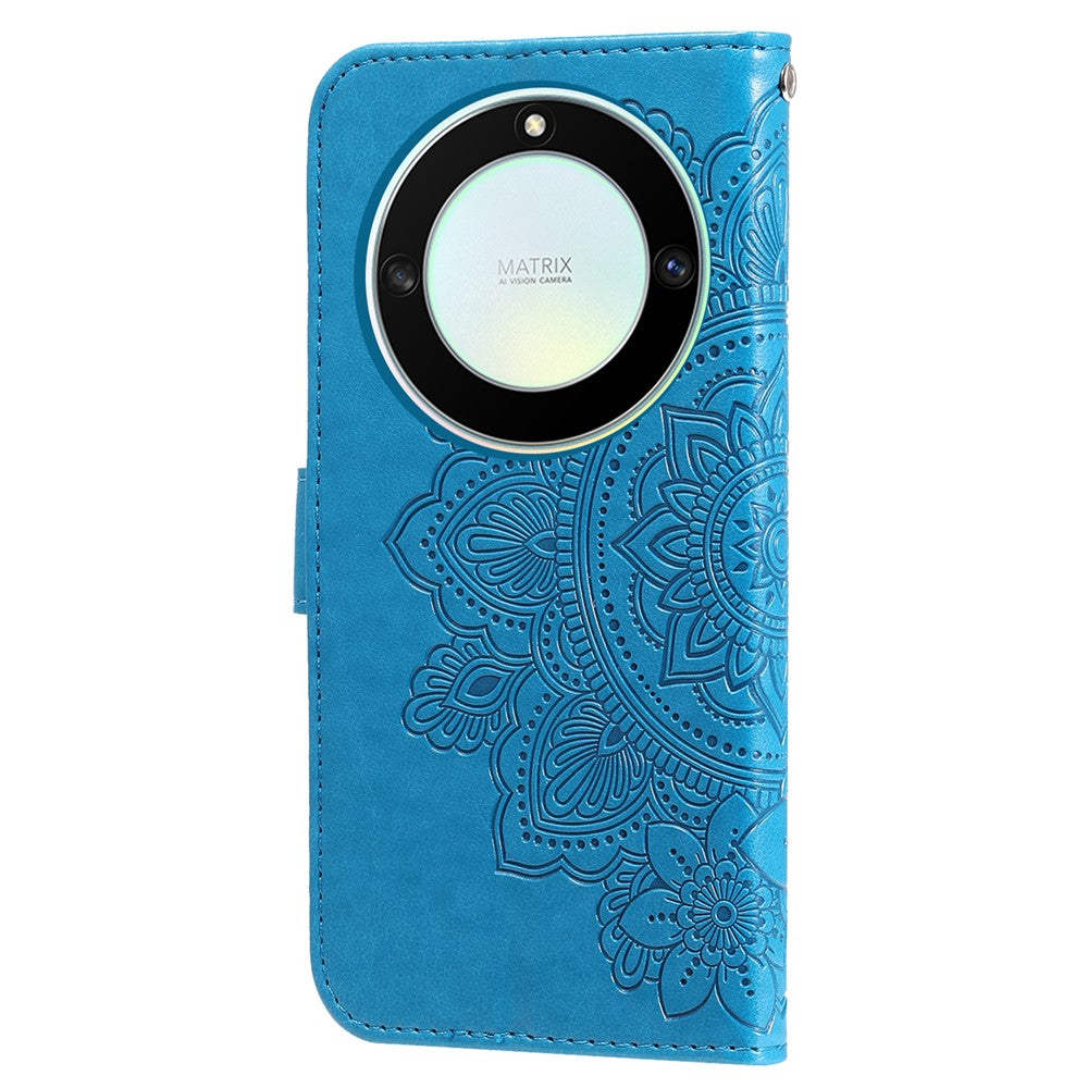 For Honor X40 5G / X9a 5G / Magic5 Lite 5G Case Floral Pattern PU Leather Wallet Stand Phone Cover