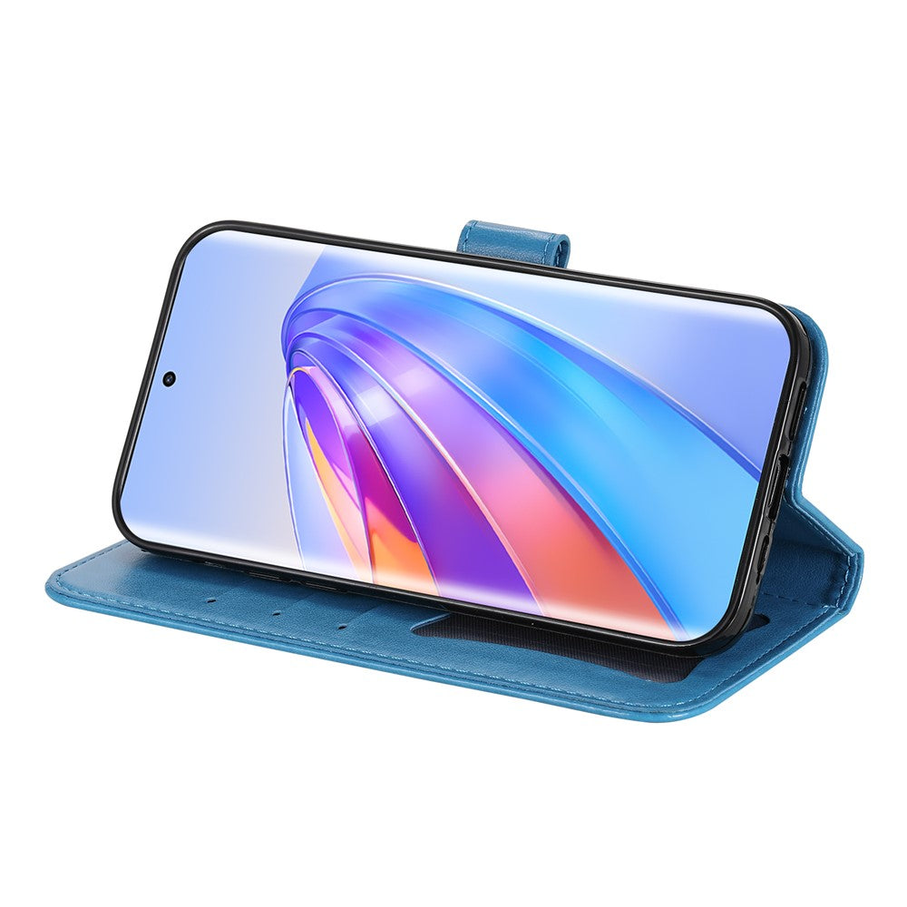 For Honor X40 5G / X9a 5G / Magic5 Lite 5G Case Floral Pattern PU Leather Wallet Stand Phone Cover