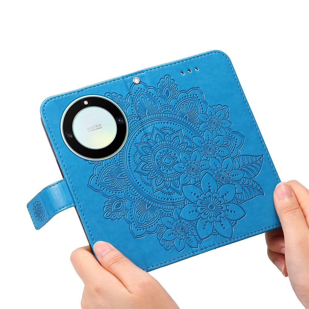 For Honor X40 5G / X9a 5G / Magic5 Lite 5G Case Floral Pattern PU Leather Wallet Stand Phone Cover
