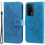 For Xiaomi Poco F5 Pro 5G / Redmi K60 Pro 5G / K60 5G Case Floral Pattern PU Leather Wallet Stand Phone Cover