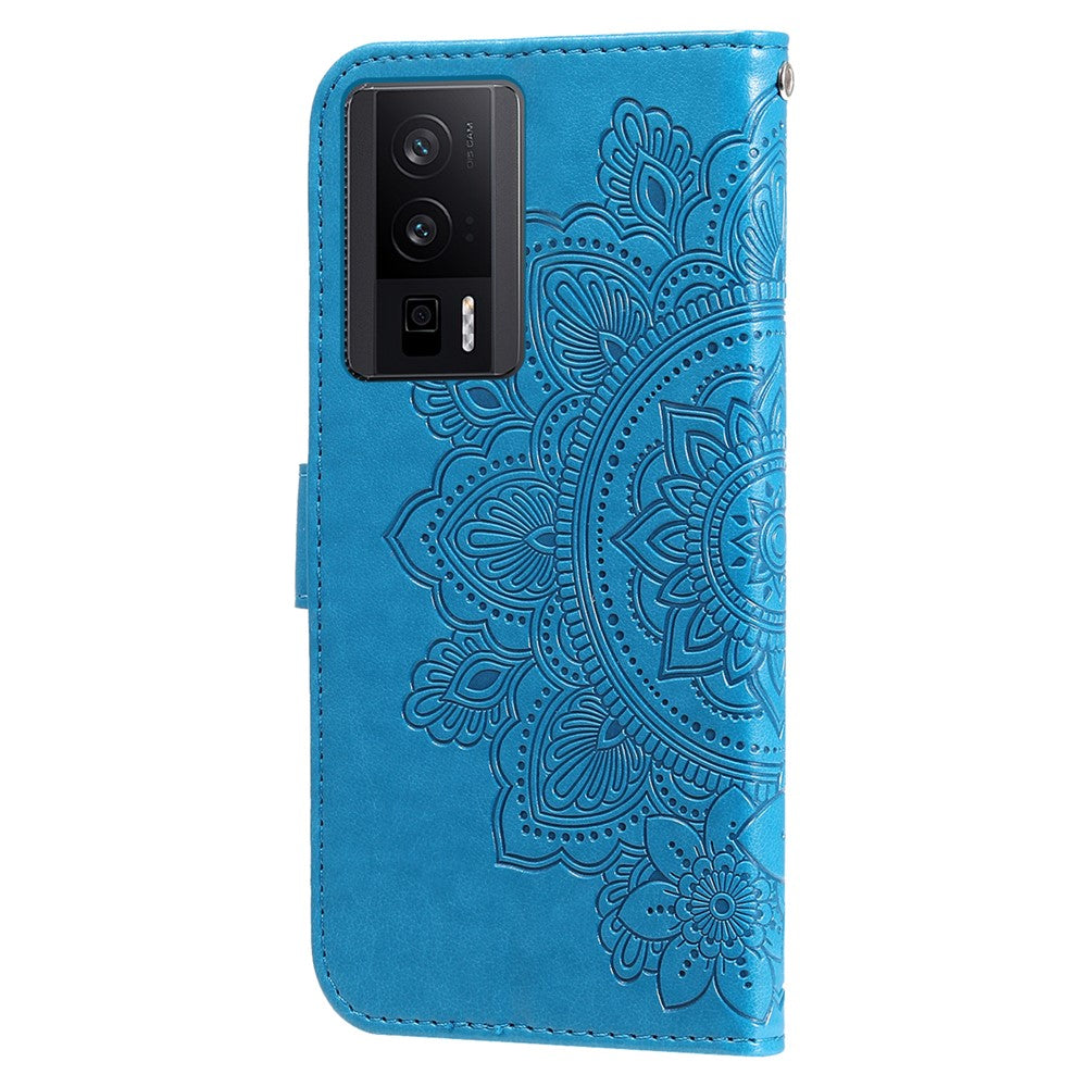 For Xiaomi Poco F5 Pro 5G / Redmi K60 Pro 5G / K60 5G Case Floral Pattern PU Leather Wallet Stand Phone Cover