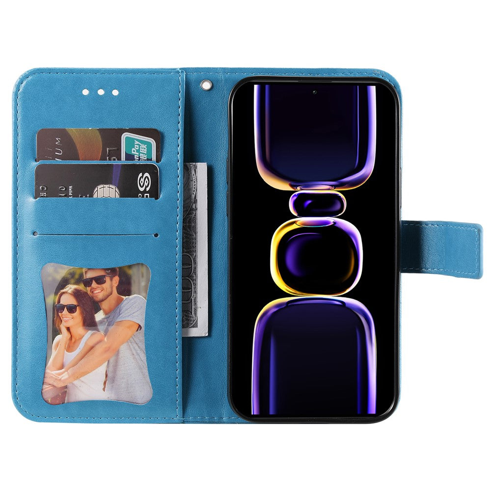 For Xiaomi Poco F5 Pro 5G / Redmi K60 Pro 5G / K60 5G Case Floral Pattern PU Leather Wallet Stand Phone Cover