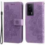 For Xiaomi Poco F5 Pro 5G / Redmi K60 Pro 5G / K60 5G Case Floral Pattern PU Leather Wallet Stand Phone Cover