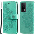 For Xiaomi Poco F5 Pro 5G / Redmi K60 Pro 5G / K60 5G Case Floral Pattern PU Leather Wallet Stand Phone Cover