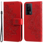 For Xiaomi Poco F5 Pro 5G / Redmi K60 Pro 5G / K60 5G Case Floral Pattern PU Leather Wallet Stand Phone Cover