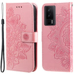 For Xiaomi Poco F5 Pro 5G / Redmi K60 Pro 5G / K60 5G Case Floral Pattern PU Leather Wallet Stand Phone Cover