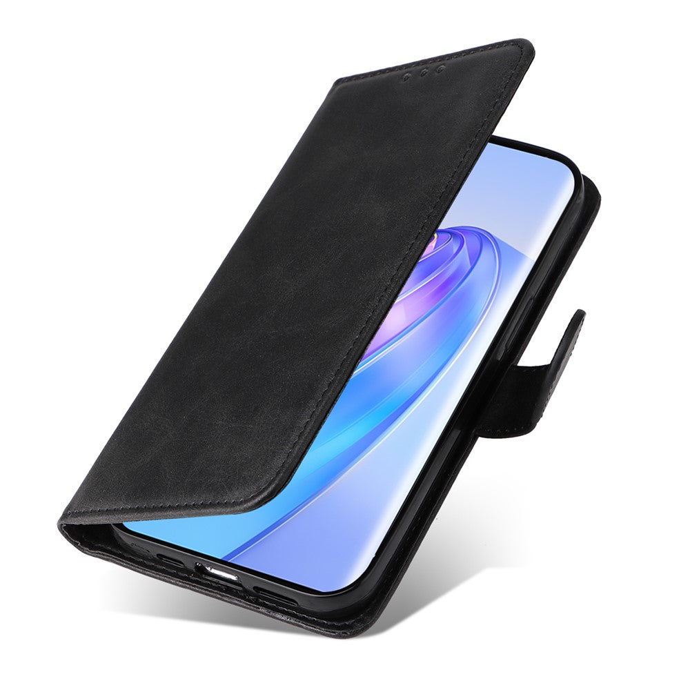 For Honor X40 5G / X9a 5G / Magic5 Lite 5G PU Leather Phone Case Stand Wallet Calf Texture Smartphone Cover