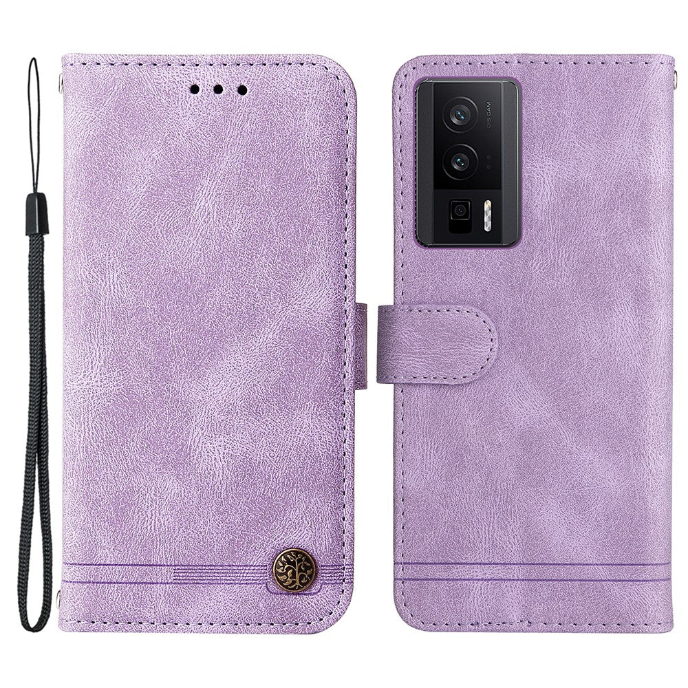 For Xiaomi Poco F5 Pro 5G / Redmi K60 Pro 5G / Redmi K60 5G Leather Wallet Cases Skin Touch Phone Cover Stand with Strap