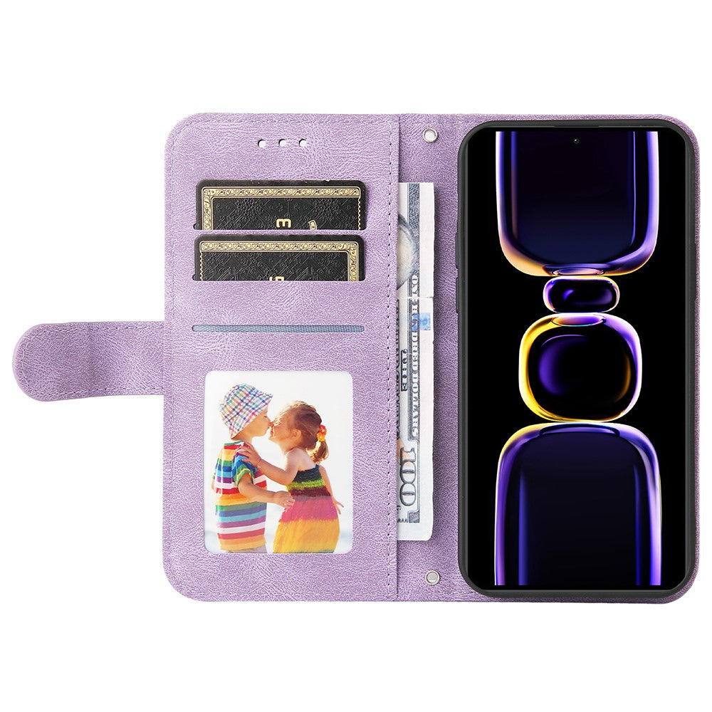 For Xiaomi Poco F5 Pro 5G / Redmi K60 Pro 5G / Redmi K60 5G Leather Wallet Cases Skin Touch Phone Cover Stand with Strap