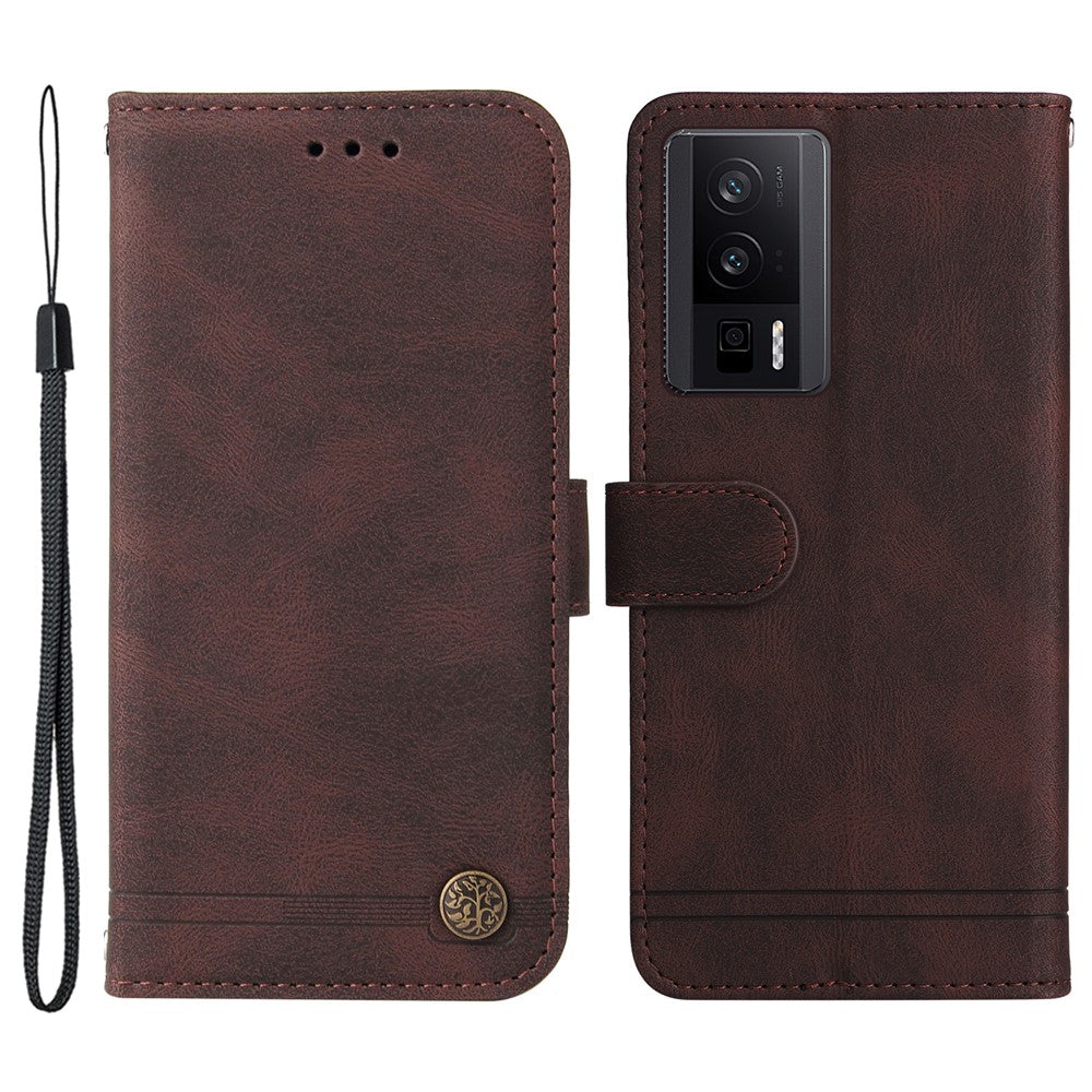 For Xiaomi Poco F5 Pro 5G / Redmi K60 Pro 5G / Redmi K60 5G Leather Wallet Cases Skin Touch Phone Cover Stand with Strap