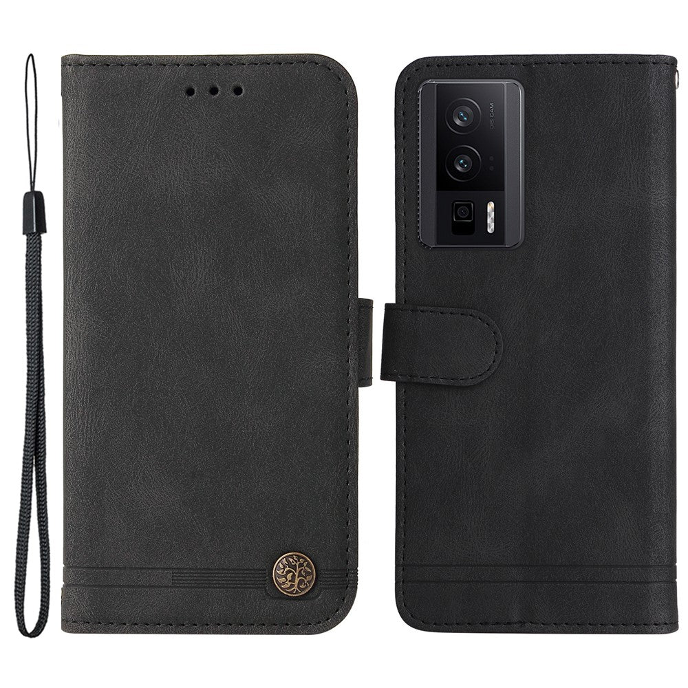 For Xiaomi Poco F5 Pro 5G / Redmi K60 Pro 5G / Redmi K60 5G Leather Wallet Cases Skin Touch Phone Cover Stand with Strap