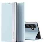 Til Samsung Galaxy A34 5G galvaniseret telefonetui PU-læder flip stander telefoncover