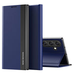 Til Samsung Galaxy A34 5G galvaniseret telefonetui PU-læder flip stander telefoncover