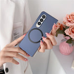 For Samsung Galaxy Z Fold4 5G Phone Cover Skin-touch Hard PC Case Magnetic Case