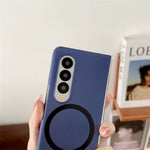 For Samsung Galaxy Z Fold3 5G Skin-touch Phone Cover Hard PC Magnetic Case